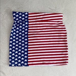 charlotte russe american flag skirt